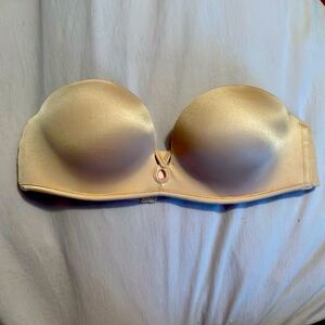 VS Bombshell padded strapless bra nude